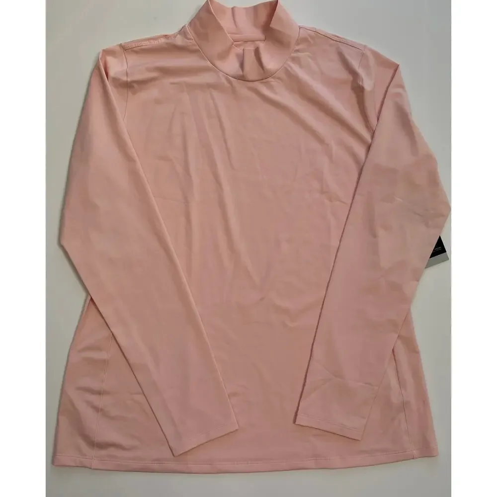 Nike Women's Long Sleeve Golf Mocks Neck Pink AV3661 682 Size XL NWT